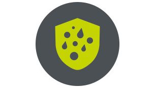 Resistant to impacts, water and solvents (IP65/IK07)