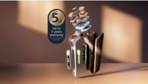 Lange Lebensdauer: Bis zu 5 Jahre Garantie*****