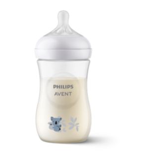 Natural Response Bottle 260ml, flow 3 teat, koala deco, 1 piece