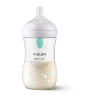 Natural Response  Bottle Air Free Vent 260 ml, bear deco