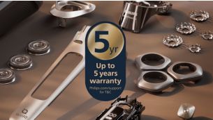 Built to last longer: 5 year warranty****