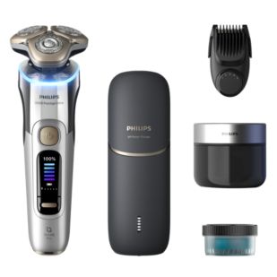 i9000 Prestige Ultra Wet and Dry Electric Shaver with SkinIQ Pro