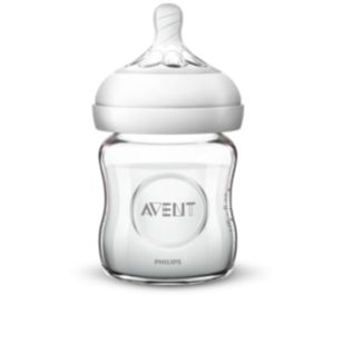 SCF051/17 Natural glass baby bottle