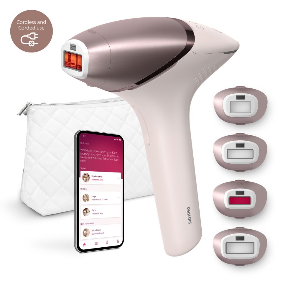 Enjoy 18 months of visibly hair-free smooth skin*