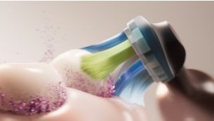 Up to 10x more plaque removal than a manual toothbrush