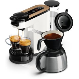 Schalter Pad- und Filterkaffeemaschine